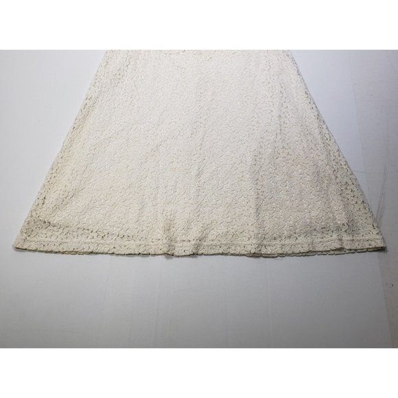 Altar’d State Womens Dress Round Neck Sleeveless Crochet Lace Off-White Size M - Picture 3 of 8